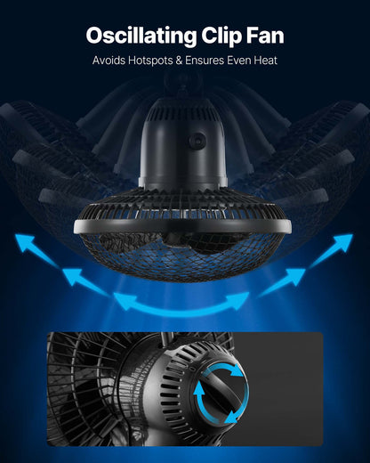 Indoor-Anbauzelt-Set, 100 x 100 x 200 cm, Pflanzenzelt mit Vollspektrum-LED-Pflanzenlampe und Belüftungssystem, 600D hochreflektierende Mylar-Folie, Anzuchtzelt für Blumen und Gemüse