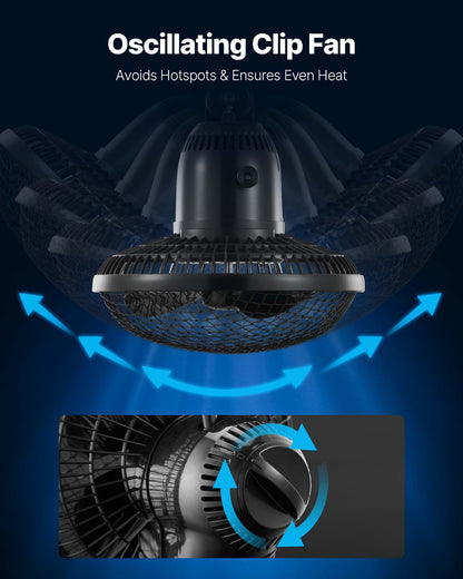 Indoor-Anbauzelt-Set, 80 x 80 x 180 cm, Pflanzenzelt mit Vollspektrum-LED-Pflanzenlampe und Belüftungssystem, 600D hochreflektierende Mylar-Folie, Anzuchtzelt für Blumen und Gemüse