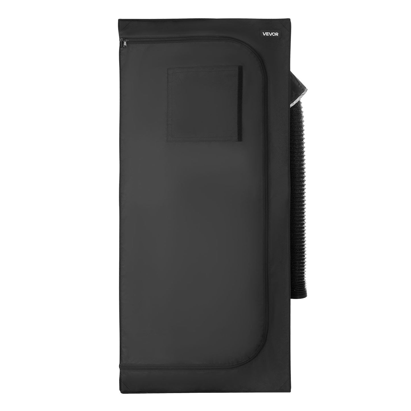 Indoor-Anbauzelt-Set, 80 x 80 x 180 cm, Pflanzenzelt mit Vollspektrum-LED-Pflanzenlampe und Belüftungssystem, 600D hochreflektierende Mylar-Folie, Anzuchtzelt für Blumen und Gemüse