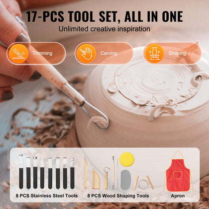 Töpferscheibe, 25 cm (10 Zoll) Töpferformmaschine, 350 W elektrische Töpferscheibe mit Fußpedal und LCD-Touchscreen, Direktantrieb-Keramikscheibe mit 3 Stützbeinen für DIY-Kunsthandwerk, Blau