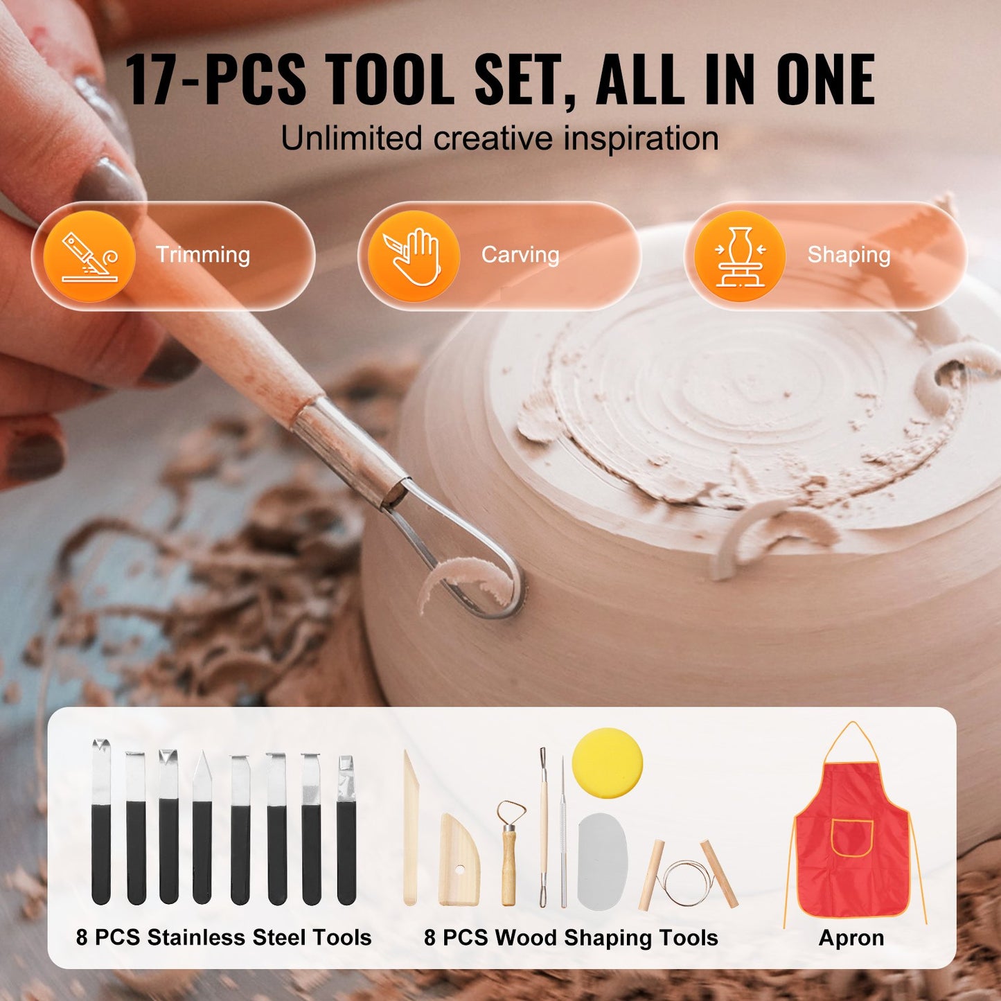 Töpferscheibe, 25 cm (10 Zoll) Töpferformmaschine, 350-W-Elektro-Töpferscheibe mit Fußpedal und LCD-Touchscreen, Direktantrieb-Keramikscheibe mit Formwerkzeugen für DIY-Kunsthandwerk, Weiß