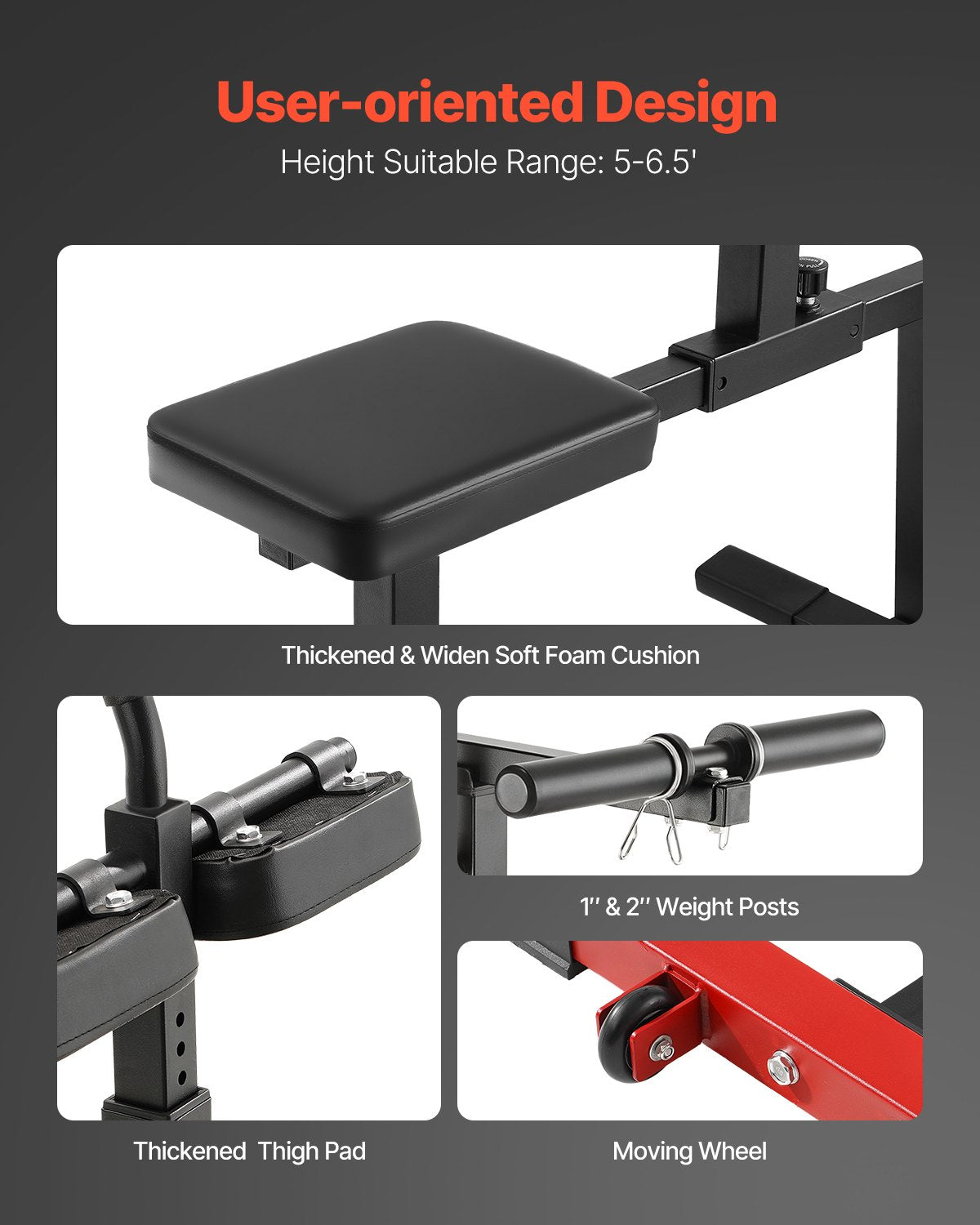 Sitzende Wadenhebemaschine, 440 lbs (ca. 200 kg) Tragkraft, Wadenhebemaschine für das Heim-Fitnessstudio, Wadentrainingsgerät, Spezialgerät für den Unterkörper, geeignet für 1/2-Zoll-Gewichtsscheiben (ca. 12,7 mm)