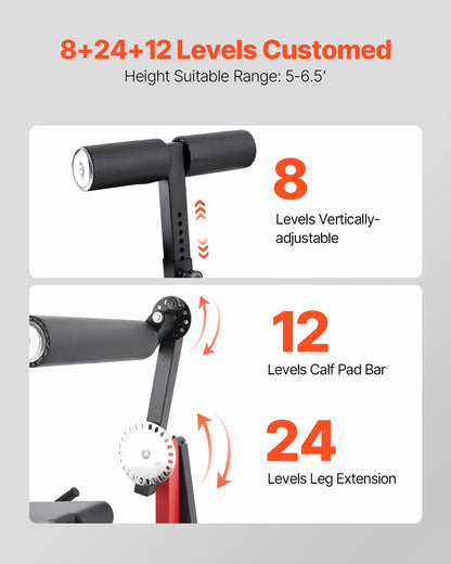Beinstreck- und -beugemaschine, Beinstreckgerät mit Rotationsfunktion für die Oberschenkelmuskulatur, verstellbares Spezialgerät für Unterkörperübungen, robuste Trainingsbank für das Heim-Fitnessstudio, Belastbarkeit: 250 kg