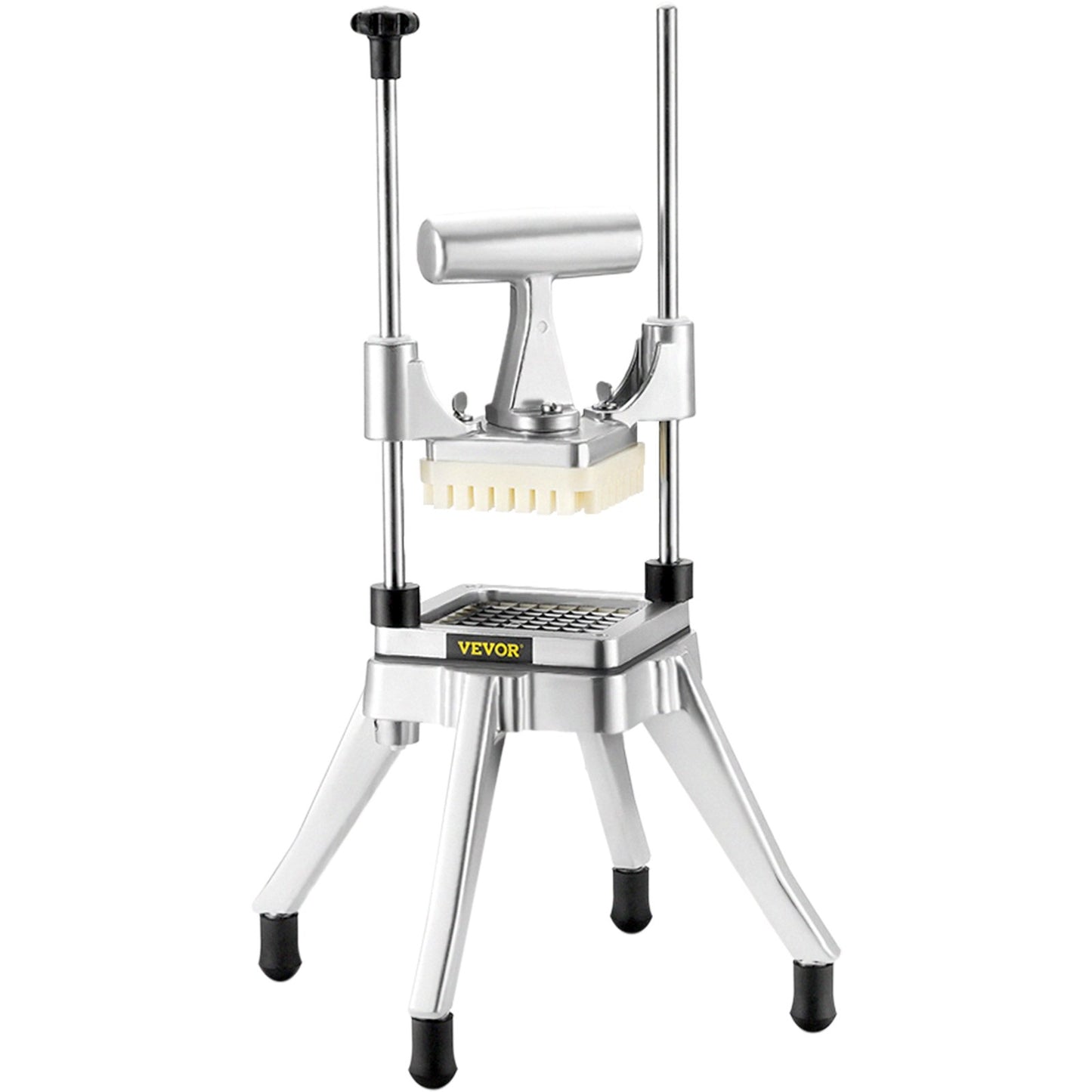 Commercial Vegetable Fruit Chopper 1/4" Blade Heavy Duty Professional Food Dicer Kattex French Fry Cutter Onion Slicer Stainless Steel for Tomato Peppers Potato Mushroom