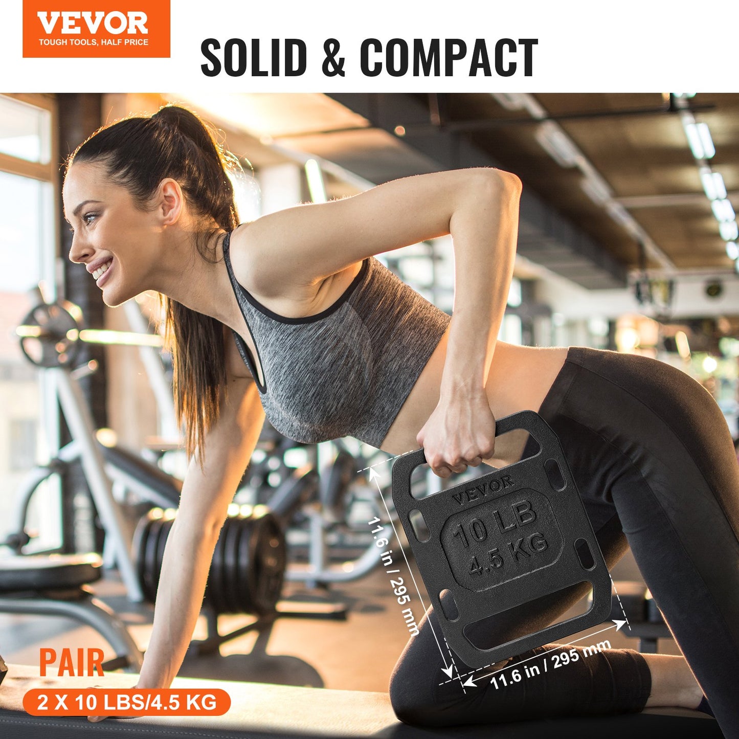 Cast Iron Ruck Weights, 10LB Pair Ruck Plate, Weighted Weights for Rucking, Adjustable Ruck Plate with Straps, for Rucking, Swings, Squat, Strength Training, Weightlifting, Fitness Workout