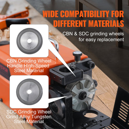 MR-13B Drill Bits Sharpener 3-13mm Bits Grinder Sharpener with 11 Collets