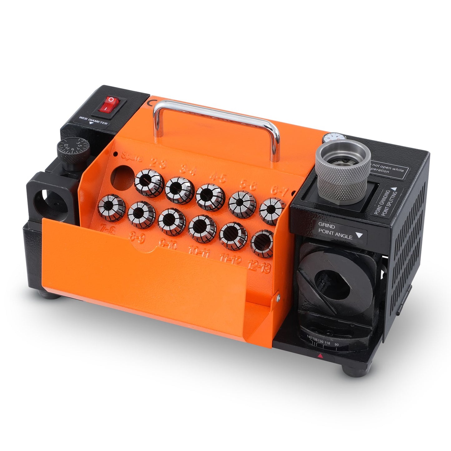 MR-13B Drill Bits Sharpener 3-13mm Bits Grinder Sharpener with 11 Collets