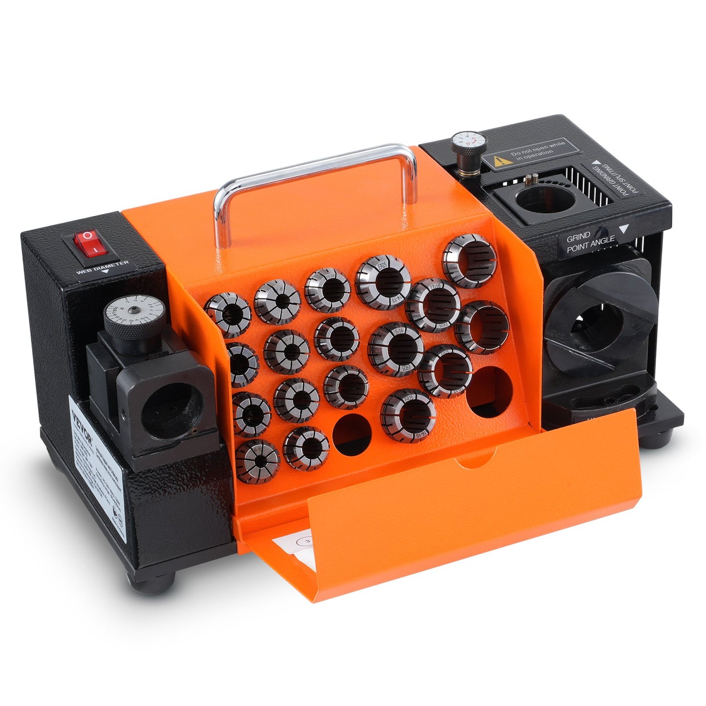 MR-20G Drill Bits Sharpener 3-20mm Bits Grinder Sharpener with 18 Collets