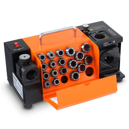 MR-20G Drill Bits Sharpener 3-20mm Bits Grinder Sharpener with 18 Collets
