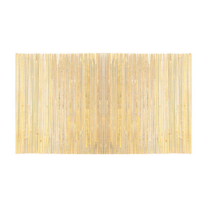 Natural Bamboo Privacy Fence Screen, Eco-Friendly Privacy Bamboo Slat Fence, 6 ft H x 16 ft L Decorative Bamboo Screen Panel, for Garden, Backyard, Balcony, Patio, Pool Side