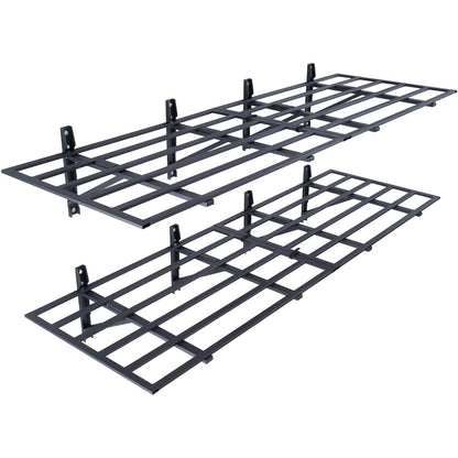 Garage Storage Shelving, 2 Pack, 183 x 61 cm Heavy Duty Garage Shelves Wall Mounted, 726 kgLoad Capacity(Total) Garage Storage Rack Floating Shelves, Suitable for Shop, Shed, Garage Storage