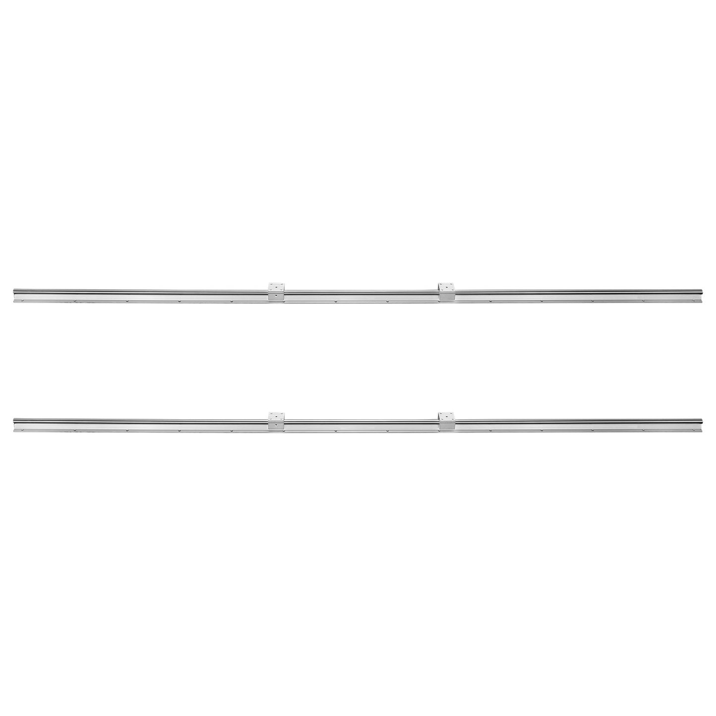 Linearführungsschienen-Set, SBR20 1800 mm, 2 Stück 70,9 Zoll/1800 mm SBR20 Führungsschienen und 4 Stück SBR20UU Gleitblöcke, Linearführungs- und Lagersatz für automatisierte Maschinen, DIY-Projekte, CNC-Fräsmaschinen