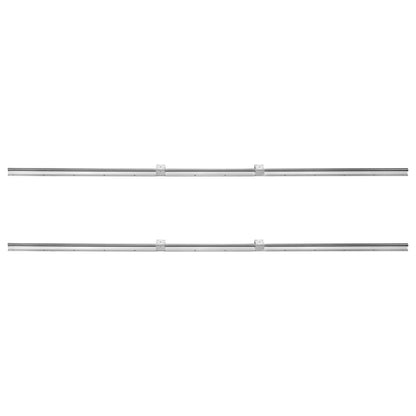 Linearführungsschienen-Set, SBR20 1800 mm, 2 Stück 70,9 Zoll/1800 mm SBR20 Führungsschienen und 4 Stück SBR20UU Gleitblöcke, Linearführungs- und Lagersatz für automatisierte Maschinen, DIY-Projekte, CNC-Fräsmaschinen