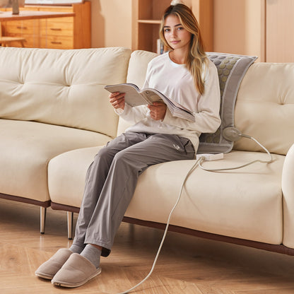 Ferninfrarot-Heizkissen, 52 natürliche Jade- und 20 Turmalinsteine ​​zur Linderung von Rückenschmerzen, 103-159 °F Infrarot-Heizkissen mit intelligenter Steuerung und automatischer Abschaltung (mittlere Größe 23,9" x 15,8")