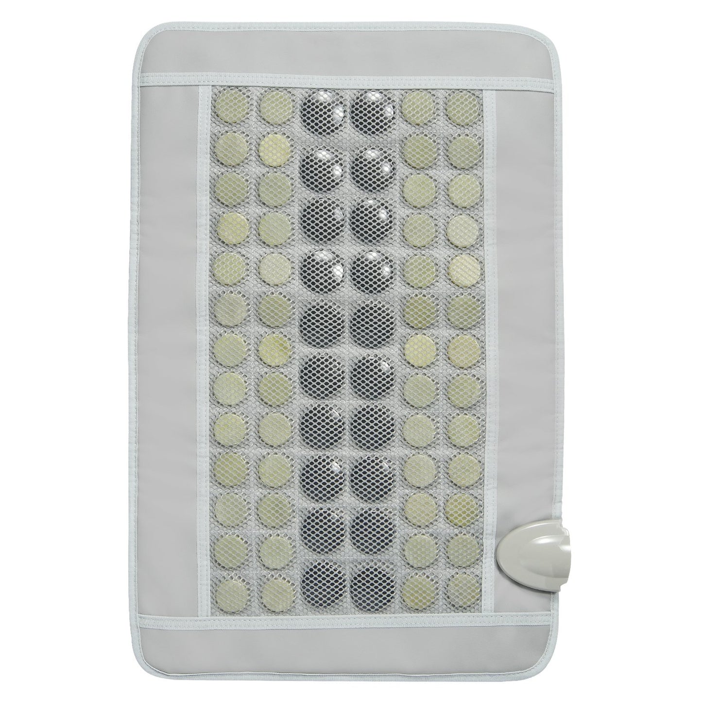 Ferninfrarot-Heizkissen, 52 natürliche Jade- und 20 Turmalinsteine ​​zur Linderung von Rückenschmerzen, 103-159 °F Infrarot-Heizkissen mit intelligenter Steuerung und automatischer Abschaltung (mittlere Größe 23,9" x 15,8")