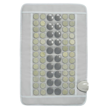 Ferninfrarot-Heizkissen, 52 natürliche Jade- und 20 Turmalinsteine ​​zur Linderung von Rückenschmerzen, 103-159 °F Infrarot-Heizkissen mit intelligenter Steuerung und automatischer Abschaltung (mittlere Größe 23,9" x 15,8")