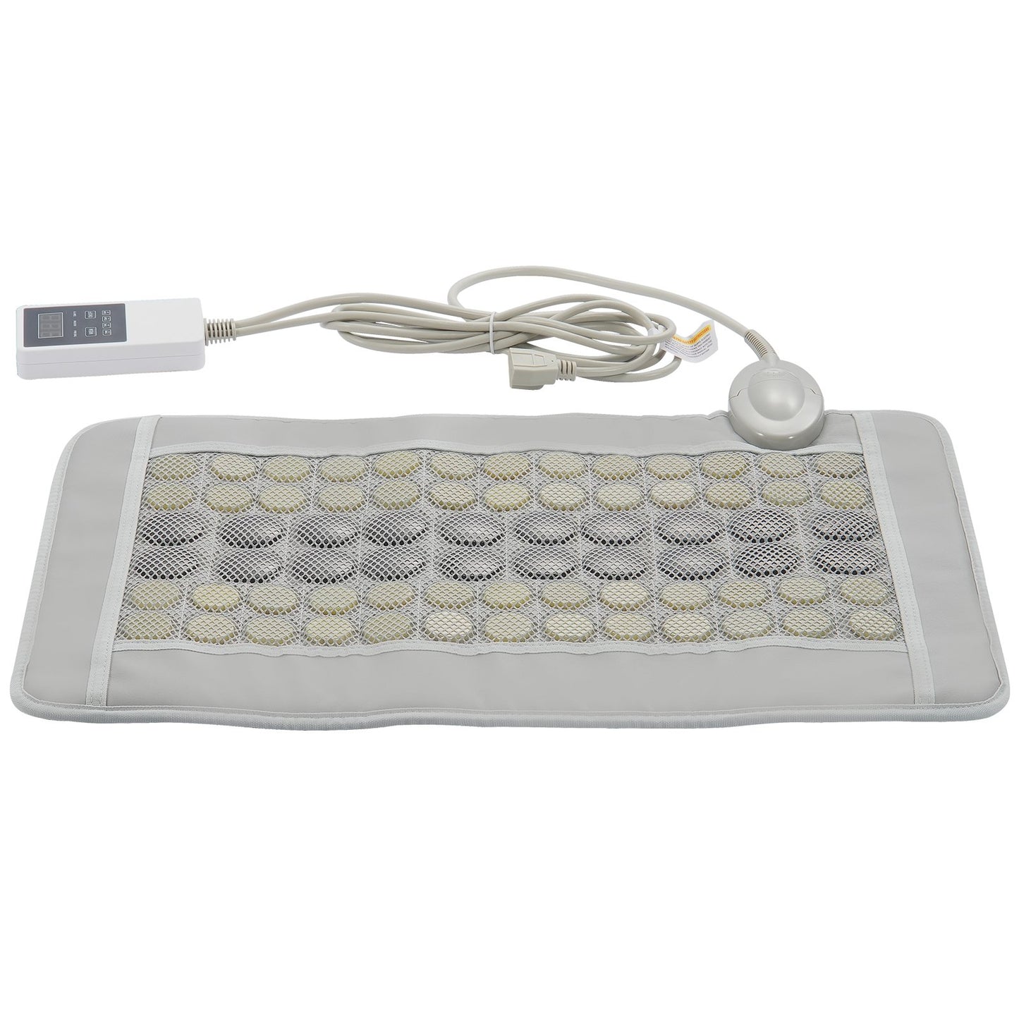 Ferninfrarot-Heizkissen, 52 natürliche Jade- und 20 Turmalinsteine ​​zur Linderung von Rückenschmerzen, 103-159 °F Infrarot-Heizkissen mit intelligenter Steuerung und automatischer Abschaltung (mittlere Größe 23,9" x 15,8")