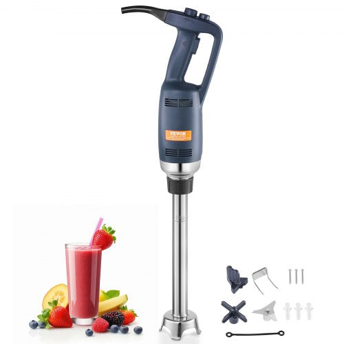 Professioneller Stabmixer, 350 W, Hochleistungs-Handmixer, 40 cm (16 Zoll) langer, stufenlos einstellbarer Geschwindigkeitsregler mit Edelstahlklinge, vielseitiger tragbarer Mixer für Suppen, Soßen, Kartoffelpüree und Sahne.
