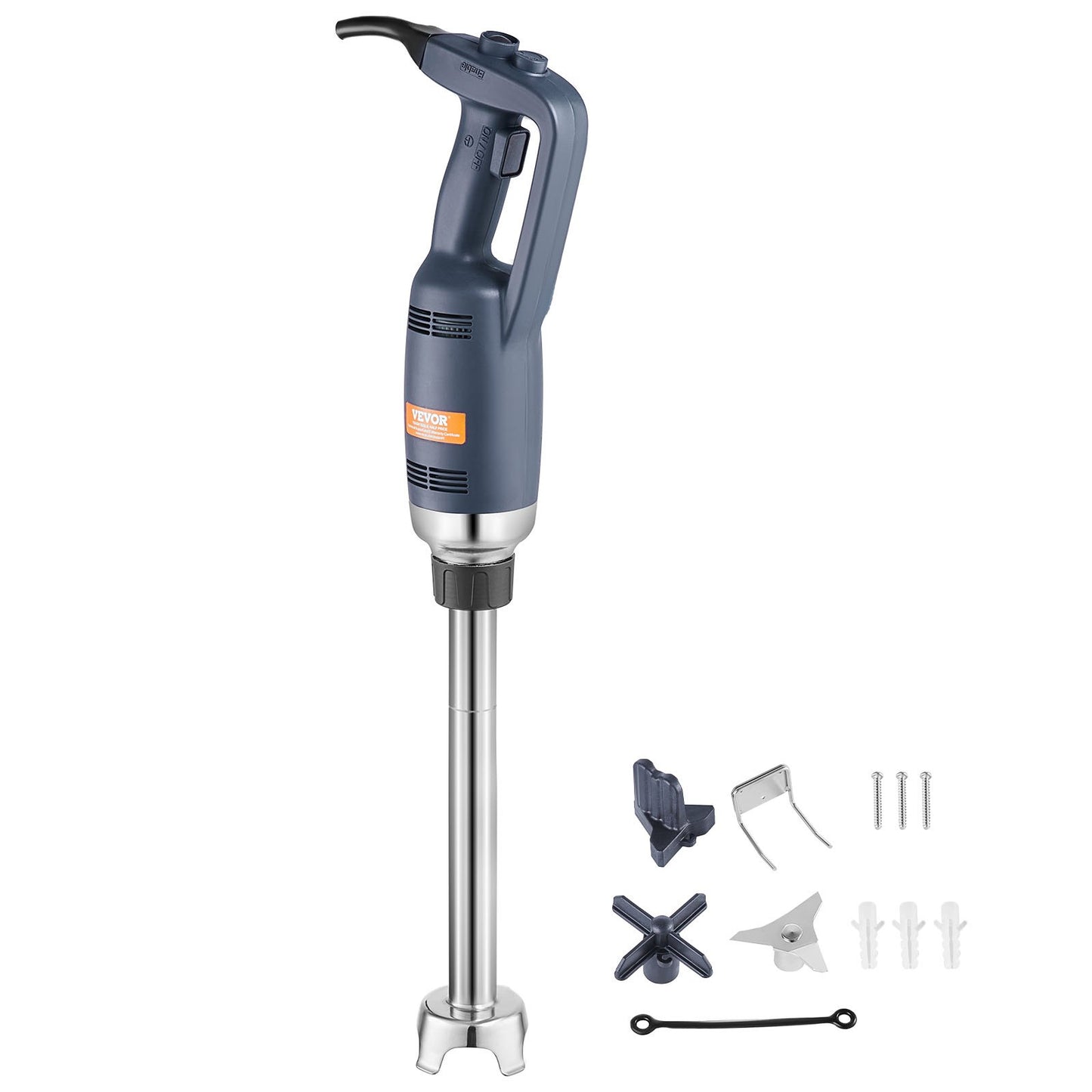 Professioneller Stabmixer, 350 W, Hochleistungs-Handmixer, 40 cm (16 Zoll) langer, stufenlos einstellbarer Geschwindigkeitsregler mit Edelstahlklinge, vielseitiger tragbarer Mixer für Suppen, Soßen, Kartoffelpüree und Sahne.