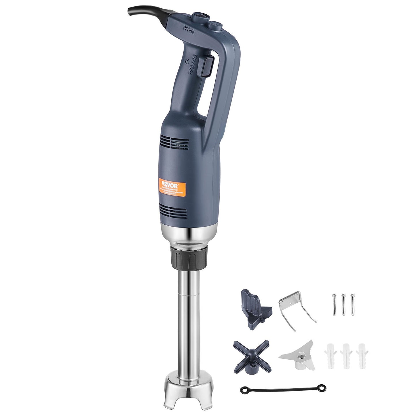 Professioneller Stabmixer, 350 W, Hochleistungs-Handmixer, 25 cm (10 Zoll) langer, stufenlos einstellbarer Drehzahlregler mit Edelstahlklinge, vielseitiger tragbarer Mixer für Suppen, Soßen, Kartoffelpüree und Sahne.