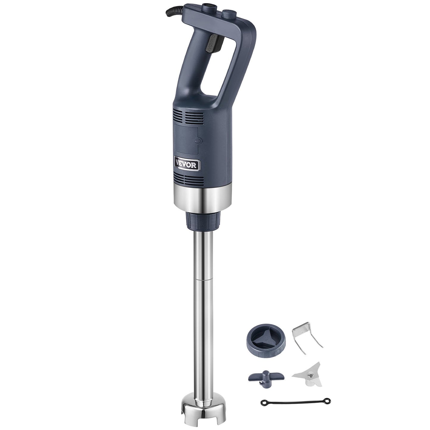 Professioneller Stabmixer, 500 W, Hochleistungs-Handmixer, 40 cm (16 Zoll) langer, stufenlos einstellbarer Geschwindigkeitsregler mit Edelstahlklinge, vielseitiger tragbarer Mixer für Suppen, Soßen, Kartoffelpüree und Sahne.