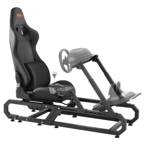 Rennlenkradständer für Logitech G923/G920/G29, robuste Stahlkonstruktion, passend für Fahrsimulatoren wie Thrustmaster T248P, Lenkradhalterung höhen- und winkelverstellbar, max. Belastbarkeit 150 kg (330 lbs), kompakt