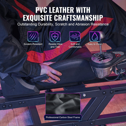 Racing Wheel Stand For Logitech G923/G920/G29, Heavy Duty Steel Driving Simulator Cockpit-Thrustmaster T248P, Steering Wheel Bracket Height & Foot Pedal Angle Adjustable,Max Load 330 LBS Compact