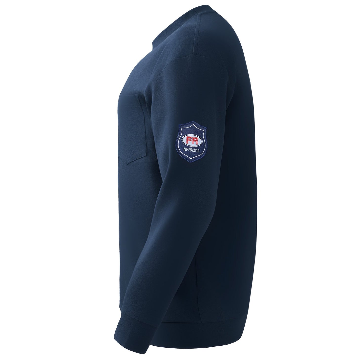 FR Shirts, Flame Resistant Long Sleeve Clothing Lightweight 7 oz Breathable Cotton, Men's Fire Retardant Work Shirt with Pre-shrink Treatment & Pocket, for Welders,Electricians,Navy Blue 2XL