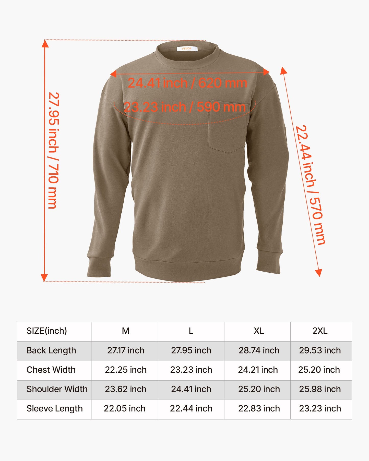 FR Shirts, Flame Resistant Long Sleeve Clothing Lightweight 7 oz Breathable Cotton, Men's Fire Retardant Work Shirt with Pre-shrink Treatment & Pocket, for Welders,Electricians,Gray L