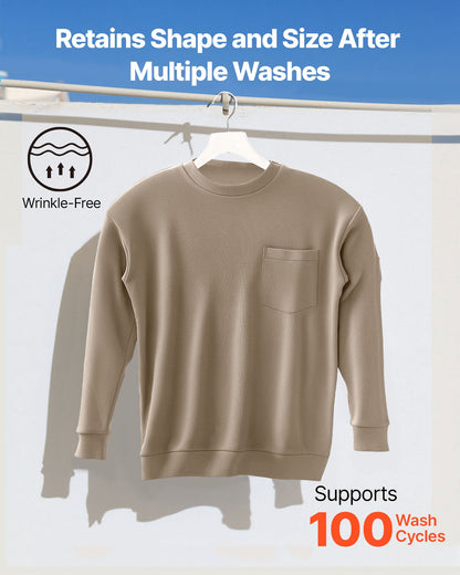 FR Shirts, Flame Resistant Long Sleeve Clothing Lightweight 7 oz Breathable Cotton, Men's Fire Retardant Work Shirt with Pre-shrink Treatment & Pocket, for Welders,Electricians,Gray XL