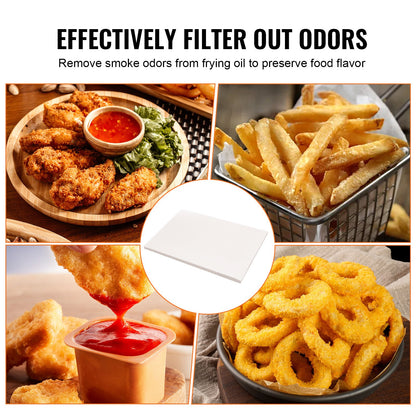 Frittierfilterpapier, 100 Blatt, 65,3 x 42,9 cm, Ersatzfilterblätter für 55-Liter-Gewerbefritteusen, geeignet für Restaurants, Schnellimbisse und Imbissstände auf Jahrmärkten.