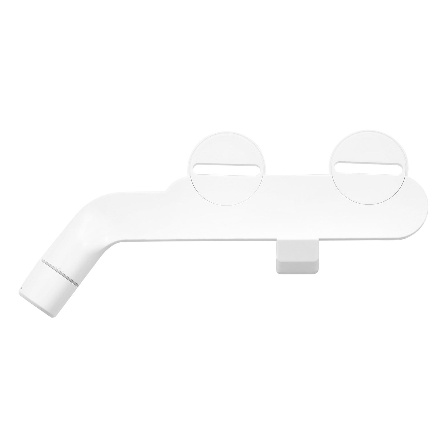 Bidet Attachment for Toilet, Non-Electric Bidet Toilet Seat Attachment - Dual Retractable Nozzles, Adjustable Cold Water Pressure, Stainless Steel Inlet, Ideal for Rear and Feminine Wash, White