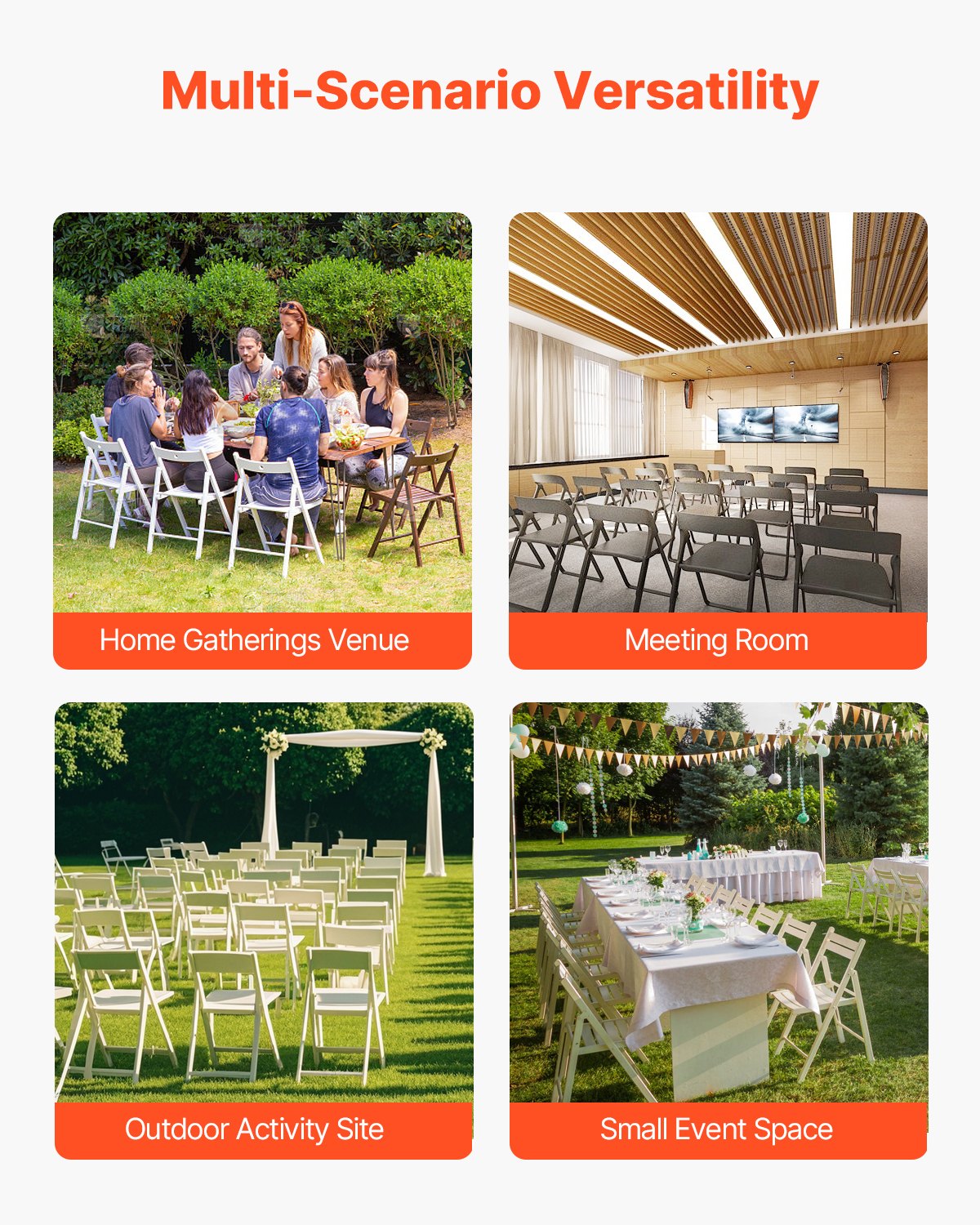 Folding Chair Rack, 500 LBS Capacity, Heavy-duty Chair Cart for 60 Chairs, Metal Chair Storage Dolly Chair Holder with Swivel Casters and Locking Wheels, for Party Event,Hotel,Matte Black