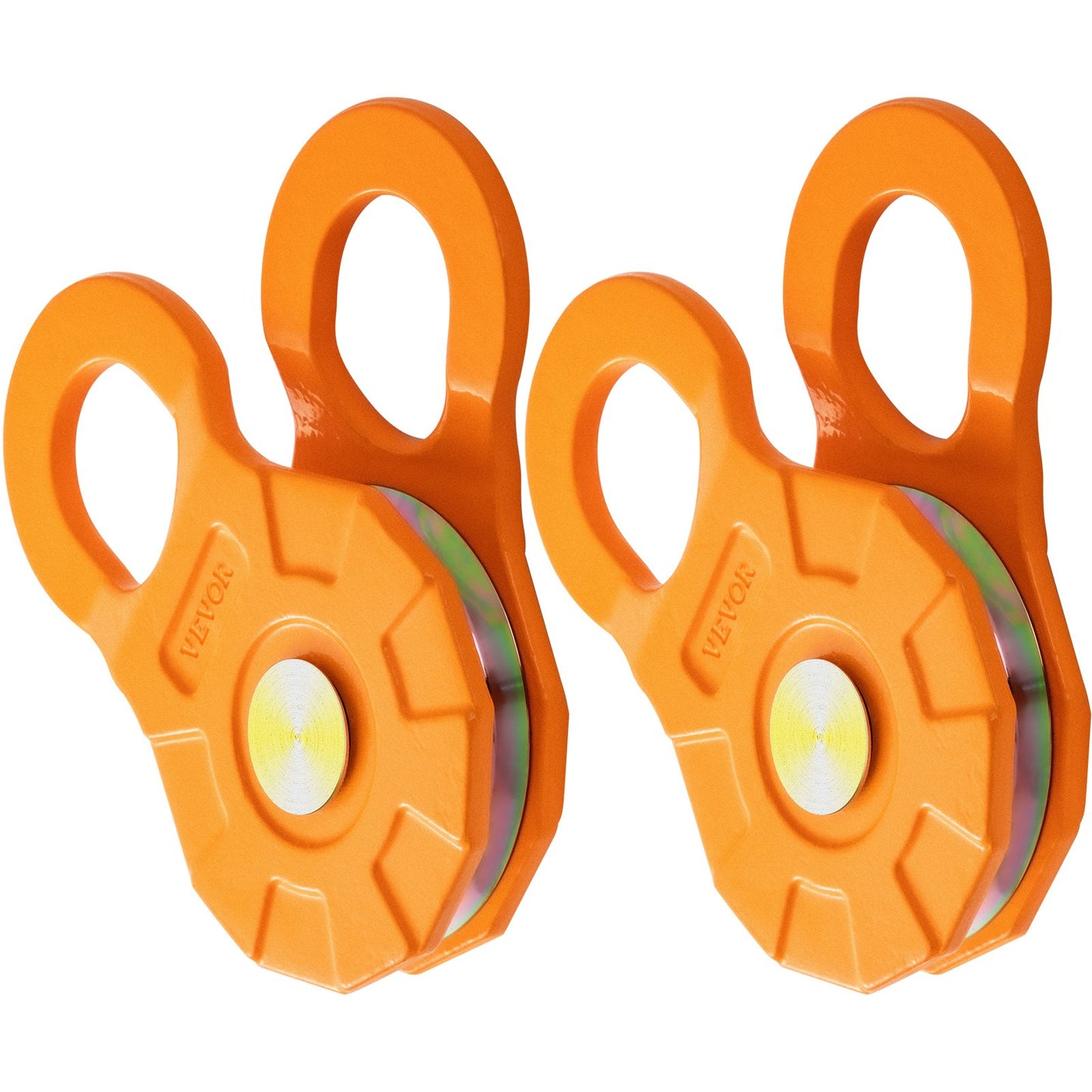 Snatch Block, 11T/25,000 LBS Working Load Limit, Heavy Duty Winch Pulley for 0.55"/14 mm Synthetic Rope or Soft Shackles, Off-road Recovery Accessories for Tractor, Truck, ATV & UTV, 2 Packs