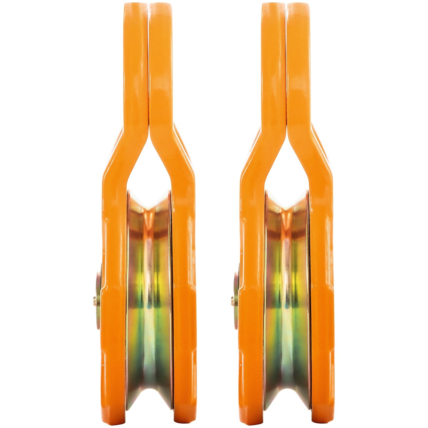 Snatch Block, 11T/25,000 LBS Working Load Limit, Heavy Duty Winch Pulley for 0.55"/14 mm Synthetic Rope or Soft Shackles, Off-road Recovery Accessories for Tractor, Truck, ATV & UTV, 2 Packs