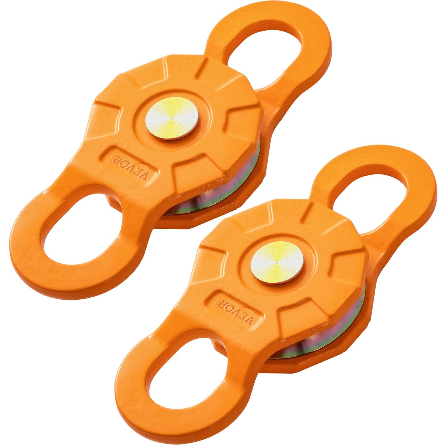 Snatch Block, 11T/25,000 LBS Working Load Limit, Heavy Duty Winch Pulley for 0.55"/14 mm Synthetic Rope or Soft Shackles, Off-road Recovery Accessories for Tractor, Truck, ATV & UTV, 2 Packs