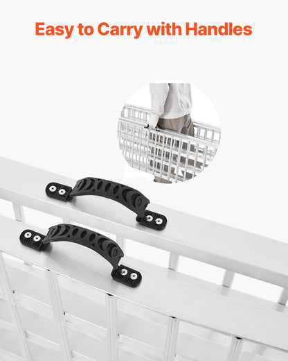 Aluminum Ramps, 2000 lbs, 2Pcs Heavy-duty Ramps with Wider Ramp Surface, Universal Stable Loading Ramp with Handles, Fit for ATV, UTV, Motorcycle, Electric Bicycle, etc.