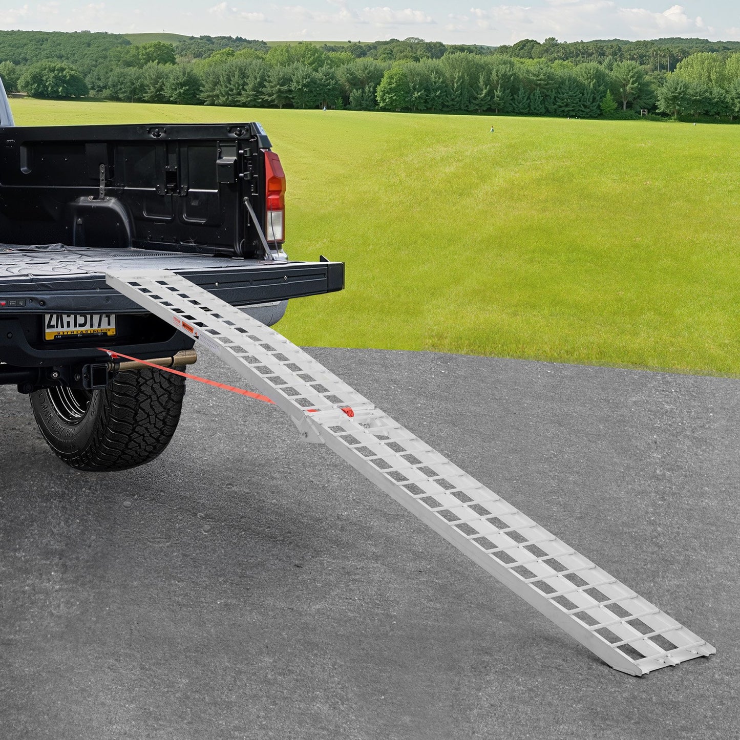 Aluminum Ramps, 600 lbs, 1Pcs Heavy-duty Ramps with Wider Ramp Surface, Universal Stable Loading Ramp with Handles, Fit for Motorcycle, Electric Bicycle, Bicycle, etc.