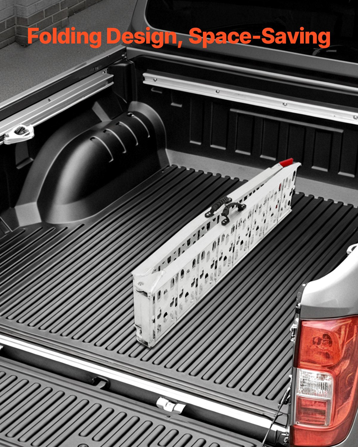 Aluminum Ramps, 750 lbs, 1Pcs Heavy-duty Ramps with Wider Ramp Surface, Universal Stable Loading Ramp with Handles, Fit for Motorcycle, Electric Bicycle, Bicycle, etc.