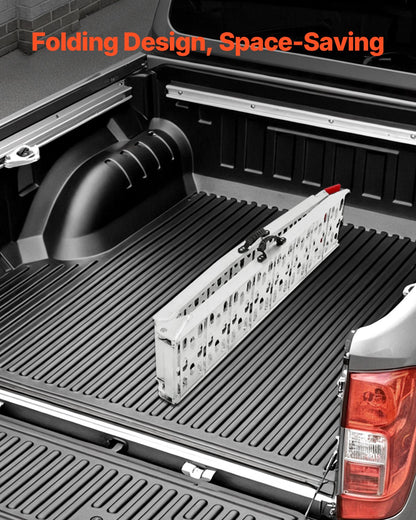 Aluminum Ramps, 750 lbs, 1Pcs Heavy-duty Ramps with Wider Ramp Surface, Universal Stable Loading Ramp with Handles, Fit for Motorcycle, Electric Bicycle, Bicycle, etc.