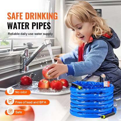 15.24 m Heated Water Hose for RV -45℉ Antifreeze Heated Drinking Water Hose