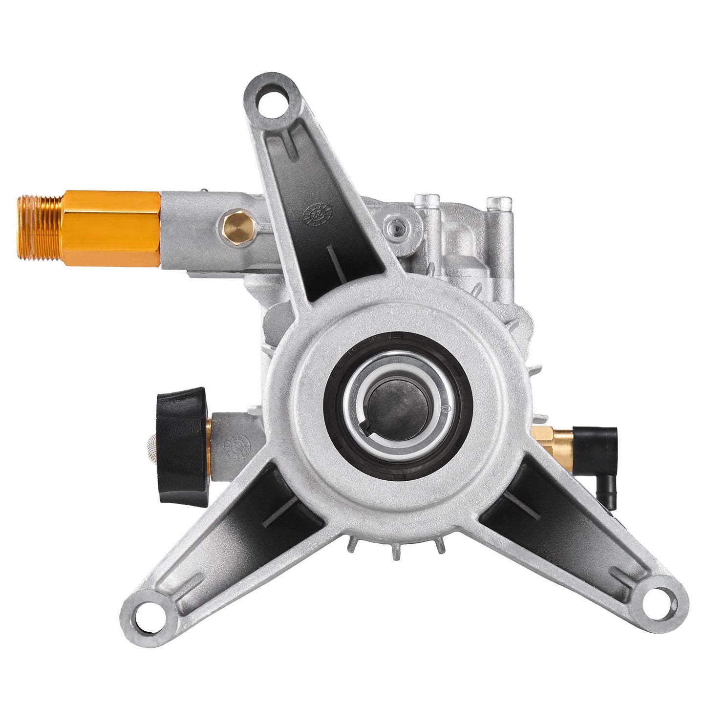 Hochdruckreinigerpumpe, 22 mm (7/8") Schaft, vertikal, 227 bar (3300 PSI), 11 l/min (3,0 GPM), Ersatz-Hochdruckreinigerpumpen-Set mit 5 Düsen, Befestigungsmaterial und Ansaugschlauch, kompatibel mit RYOBI, Honda, Briggs &amp; Stratton