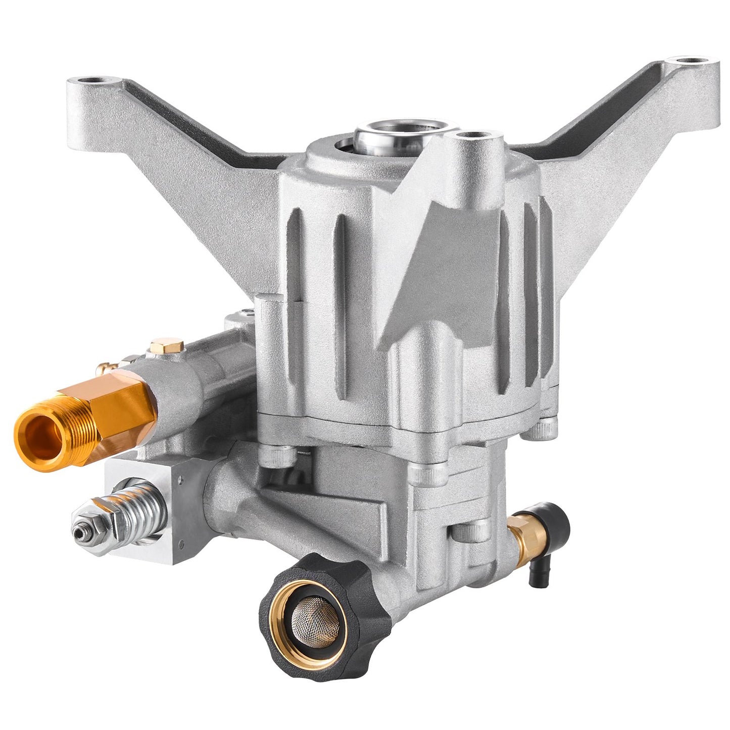 Hochdruckreinigerpumpe, 22 mm (7/8") Schaft, vertikal, 227 bar (3300 PSI), 11 l/min (3,0 GPM), Ersatz-Hochdruckreinigerpumpen-Set mit 5 Düsen, Befestigungsmaterial und Ansaugschlauch, kompatibel mit RYOBI, Honda, Briggs &amp; Stratton