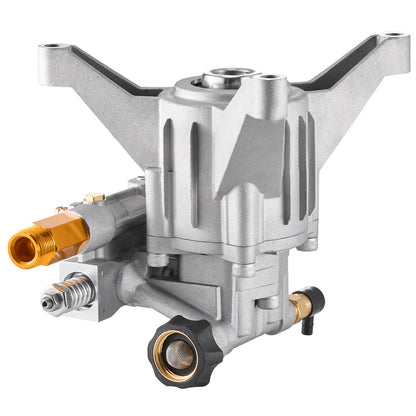 Hochdruckreinigerpumpe, 22 mm (7/8") Schaft, vertikal, 227 bar (3300 PSI), 11 l/min (3,0 GPM), Ersatz-Hochdruckreinigerpumpen-Set mit 5 Düsen, Befestigungsmaterial und Ansaugschlauch, kompatibel mit RYOBI, Honda, Briggs &amp; Stratton
